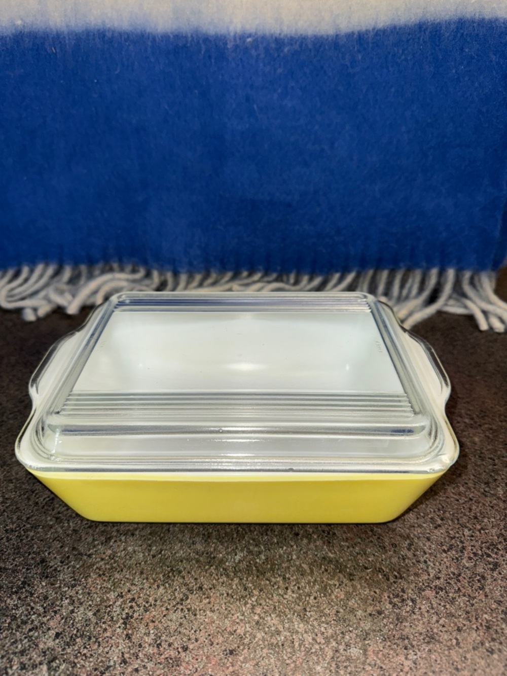 Vintage Yellow Pyrex 503 Refrigerator Dish: 1.5 Quart Mid-Century Fridgie